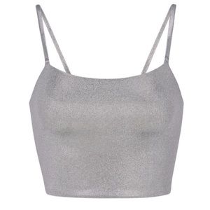 SKIMS ✨ Limited Edition Silver Strappy Back Top XS